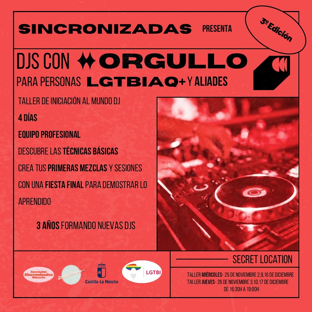 Cartel de DJs con Orgullo